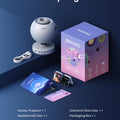 POCOCO Proyector Galaxy Star para dormitorio con discos de película óptica reemplazables, proyector de luz nocturna planetaria para el hogar con luz suave de alta definición para relajarse, estudiar y meditar, regalos para aliviar el estrés