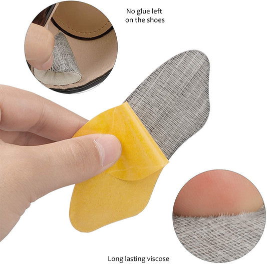 Heel Grips Liner, Cushions Heel Pads Insert Prevent Too Big, Slipping, Blisters, Filler for Loose Shoe Fit ((Black))