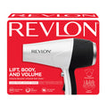 REVLON Volume Booster, Hair Dryer with Curl Enhancing Diffuser | Increase Volume, Decrease Frizz and Damage, Fast Drying, 1875 Watts (White)