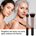 Makeup Brushes Banidy Powder Foundation Brush Flawless Powder Brush Set with Highlighter Brush Blush Brush with Wooden Handle Perfect for Blending, Buffing Liquid, Powder, Foundation, Cream, Concealer