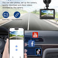 Dash Cam, FHD 1080P WiFi Dash Camera for Cars, 2.45 inch IPS Screen, 2 Mounting Ways, Night Vision, G-Sensor Lock, Loop Recording, Parking Monitor, WDR