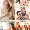 Slick Back Hair Brush Set: Hair Wax, Edge Brush, Rat Tail Comb, Bristle Brush, Hair Bun Accessories, Smoothing Brush for Women & Kids