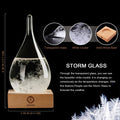 Station météo Storm Glass, prévisionniste météo, baromètre en verre en forme de goutte, décorations de Noël, bouteilles en verre pour la maison et le bureau (S)