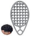 Cepillo mágico de silicona para rizos KOUPA, peine de una pieza para rizos afro, herramienta lavable para el cabello para hombres y mujeres, gris, 1 pieza