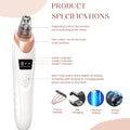 2024 Blackhead Remover Pore Vacuum,Facial Pore Cleaner-5 Suction Power,5 Probes,USB Rechargeable Blackhead Vacuum Kit Electric Acne Extractor Tool for Adult (White)