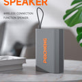 Altavoz PEICHENG, altavoces Bluetooth inalámbricos portátiles, impermeable, sonido estéreo fuerte con luces RGB, TWS, tiempo de reproducción prolongado para el hogar, fiestas y exteriores, dispositivos electrónicos, 1 unidad, gris