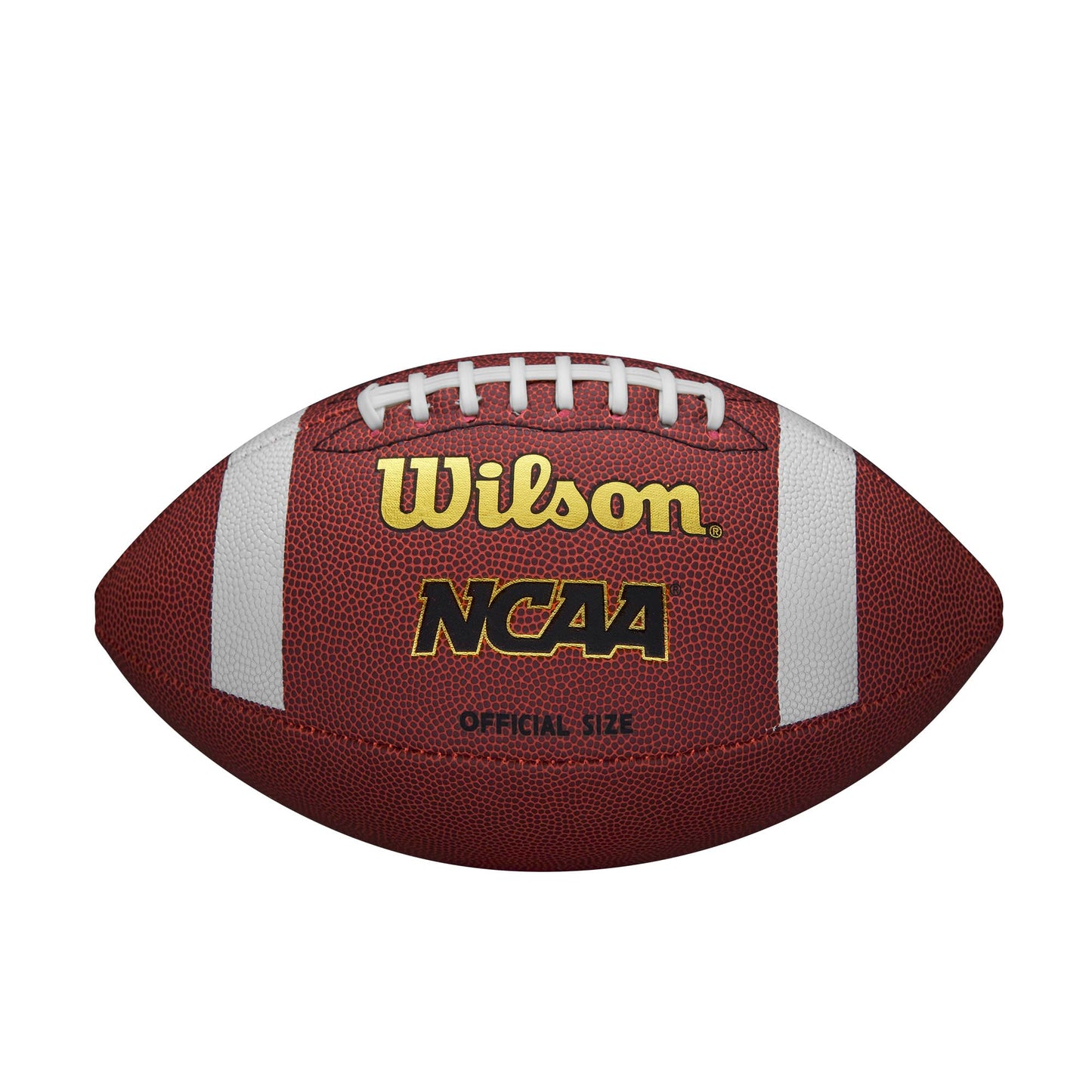 Balón de fútbol compuesto Wilson NCAA, tamaño PeeWee, marrón