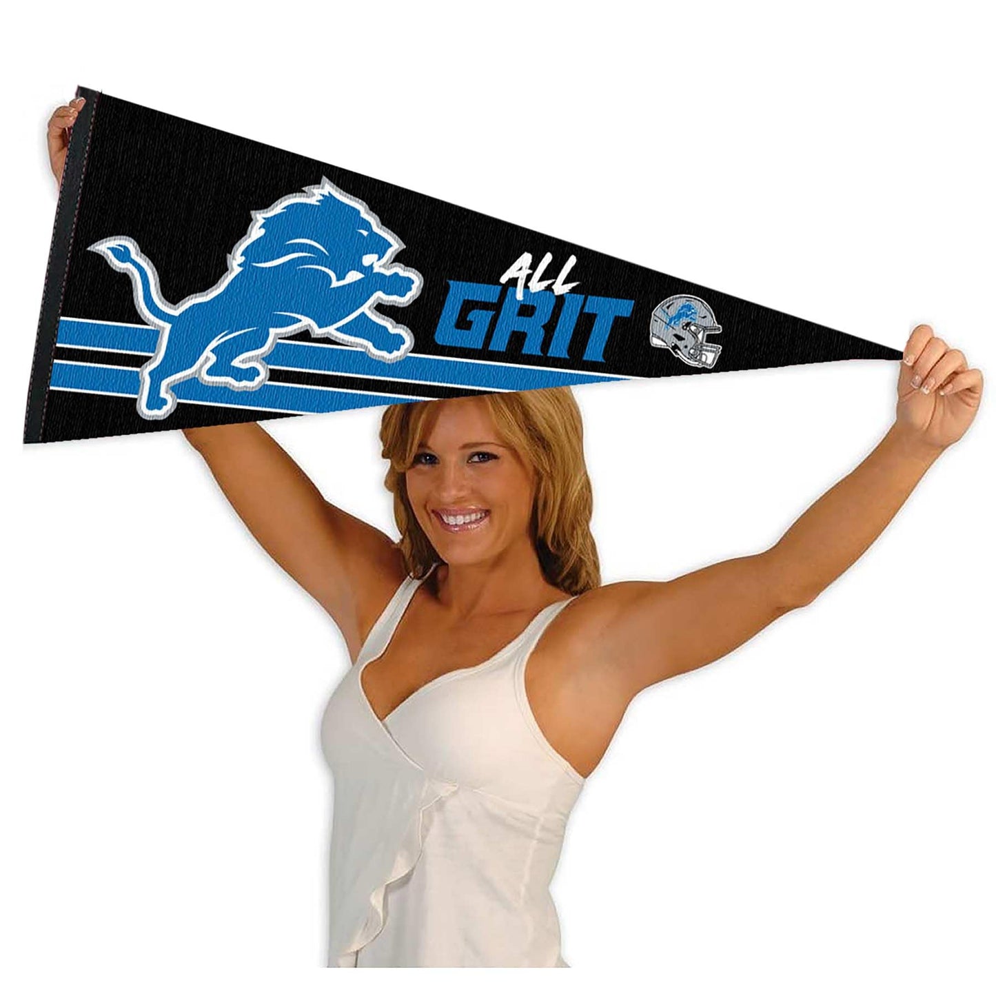 Bandera de banderín WinCraft Detroit Lions All Grit