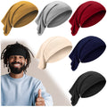 6 Pieces Spandex Dreadlock Cap , Tube Unisex Bands Elastic Long Hair Dreads Head Wraps , Cap Locks Headbands for Men Women Accessories, 6 Colors (Bright Color)