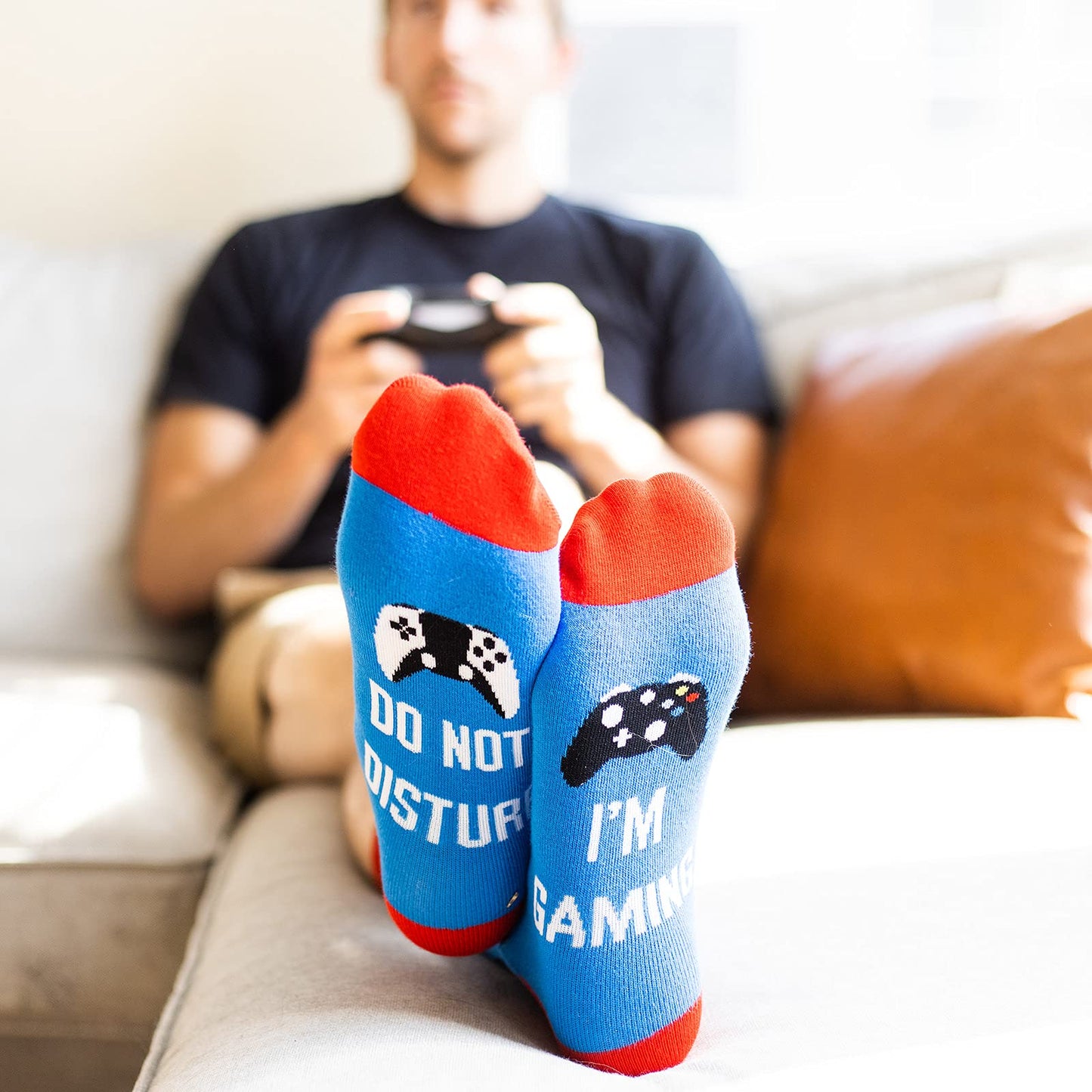 Lavley - Nerd Socks - Cadeaux amusants pour les amoureux des livres, les mélomanes, les hommes et les femmes (US, Alpha, taille unique, standard, standard, DND Gaming)