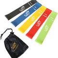 Bandes d'exercice Fit Simplify Resistance Loop avec guide d'instructions et sac de transport, lot de 5