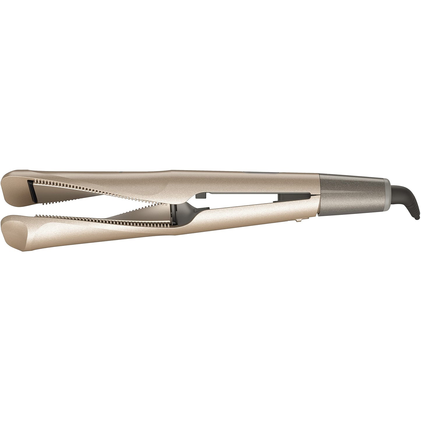 Lisseur multi-styler Remington Pro 1" avec technologie Twist &amp; Curl, fer à lisser et à friser en un seul outil, protection des couleurs, champagne