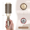 AIMIKE Round Brush, Nano Thermal Ceramic & Ionic Tech Hair Brush, Round Barrel Brush with Boar Bristles for Blow Drying, Styling, Curling, Add Volume & Shine (2.9 inch, Barrel 1.7 inch) + 4 Clips