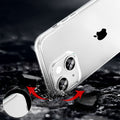 Funda de teléfono compatible con iPhone 13 y iPhone 14, funda transparente a prueba de golpes, protección fina para 6,1 pulgadas