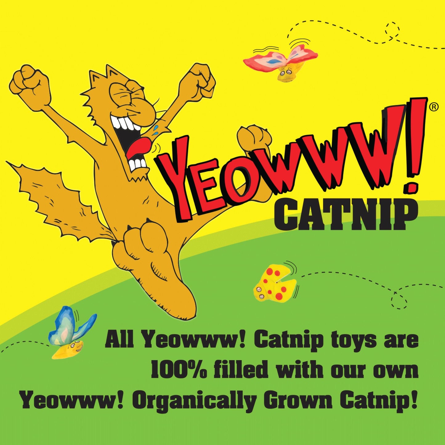 Yeowww! Catnip Toy, Yellow Banana