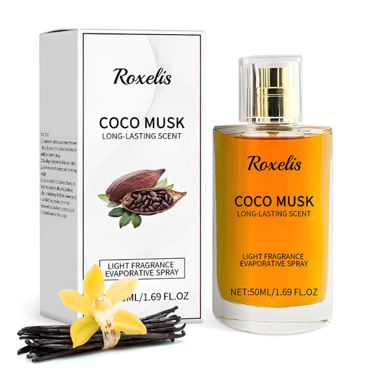 Coco Musk Perfume for Women and Men - Coco Musk Eau De Spray Perfume, Long-Lasting Scent Chocolate Musk Perfume, Cocoa Musk Perfume Cologne Fragrance Enhance Attraction & Confidence (50 ml/1.65 fl oz)