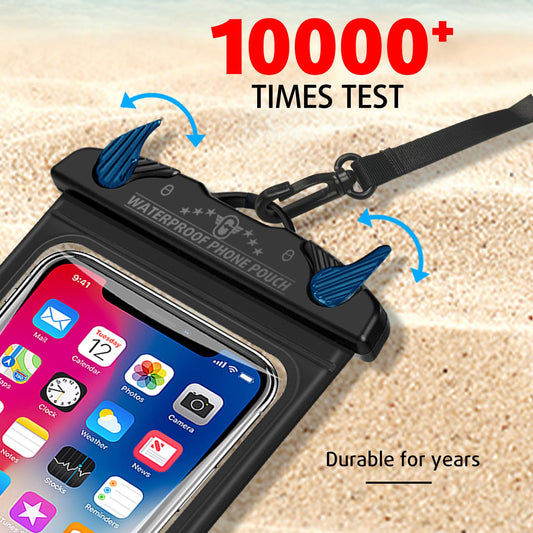 2 Pack Waterproof Phone Pouch, Waterproof Phone case with Lanyard Cell Phone Dry Bag for iPhone 16 15 14 13 12 Pro Max, Galaxy S24 S23 Ultra- Beach Cruise Ship Essentials