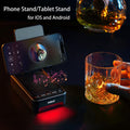 ASEAT Gifts for Men Him, Cell Phone Stand with Bluetooth Speaker&Led Color Changing Light, Unique Gifts for Women Dad Her Husband, Birthday Gifts for Men