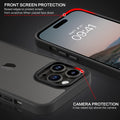 Funda para iPhone 16 Pro Max, funda para teléfono iPhone 16 Pro Max, diseño translúcido mate de ajuste delgado, a prueba de golpes, protección contra caídas, para niñas, mujeres, niños y hombres, color negro