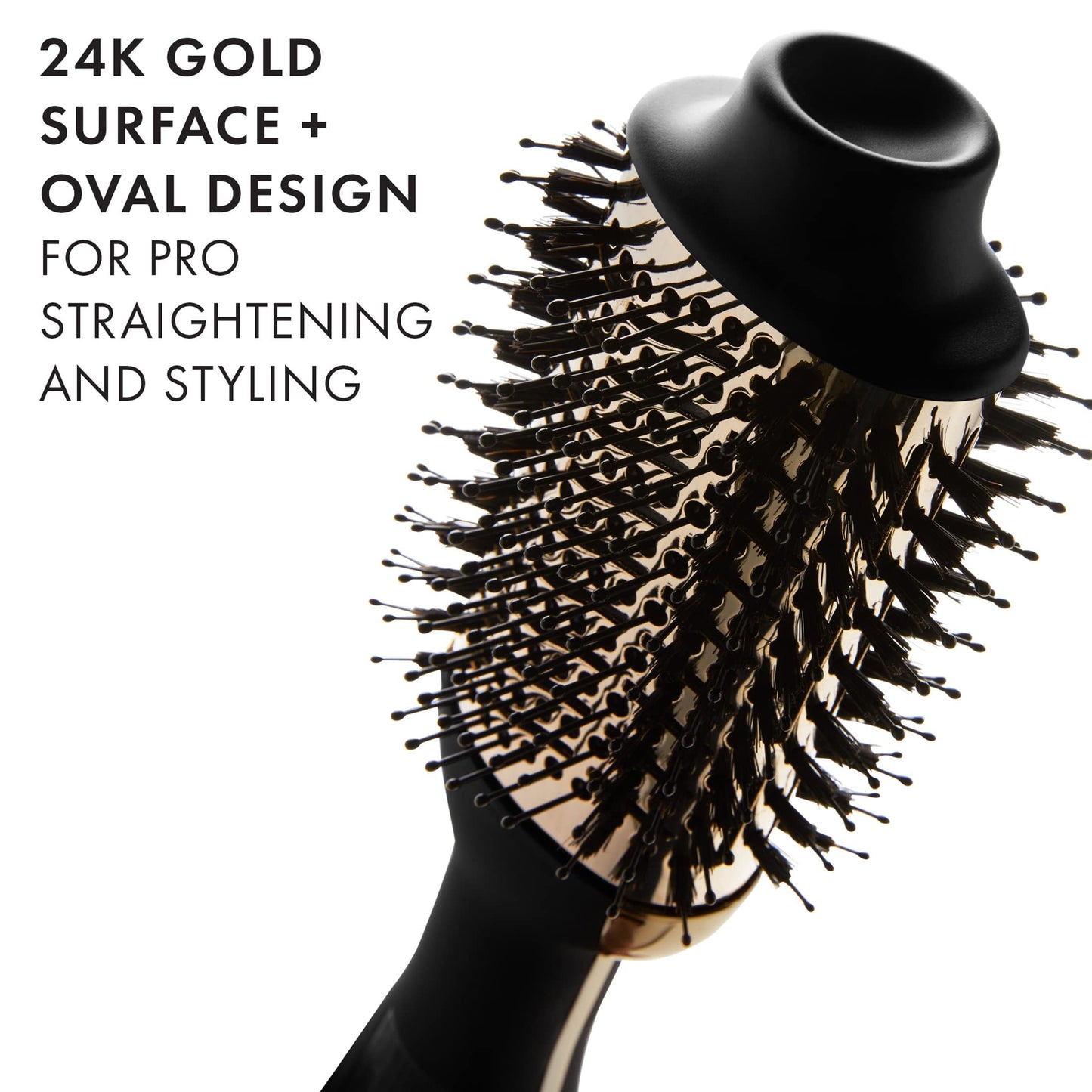 HOT TOOLS 24K Gold One-Step Hair Dryer and Volumizer | Style and Dry Quickly with Less Frizz, Professional Blowout with Ease for Shiner, Healthier-Looking Hair