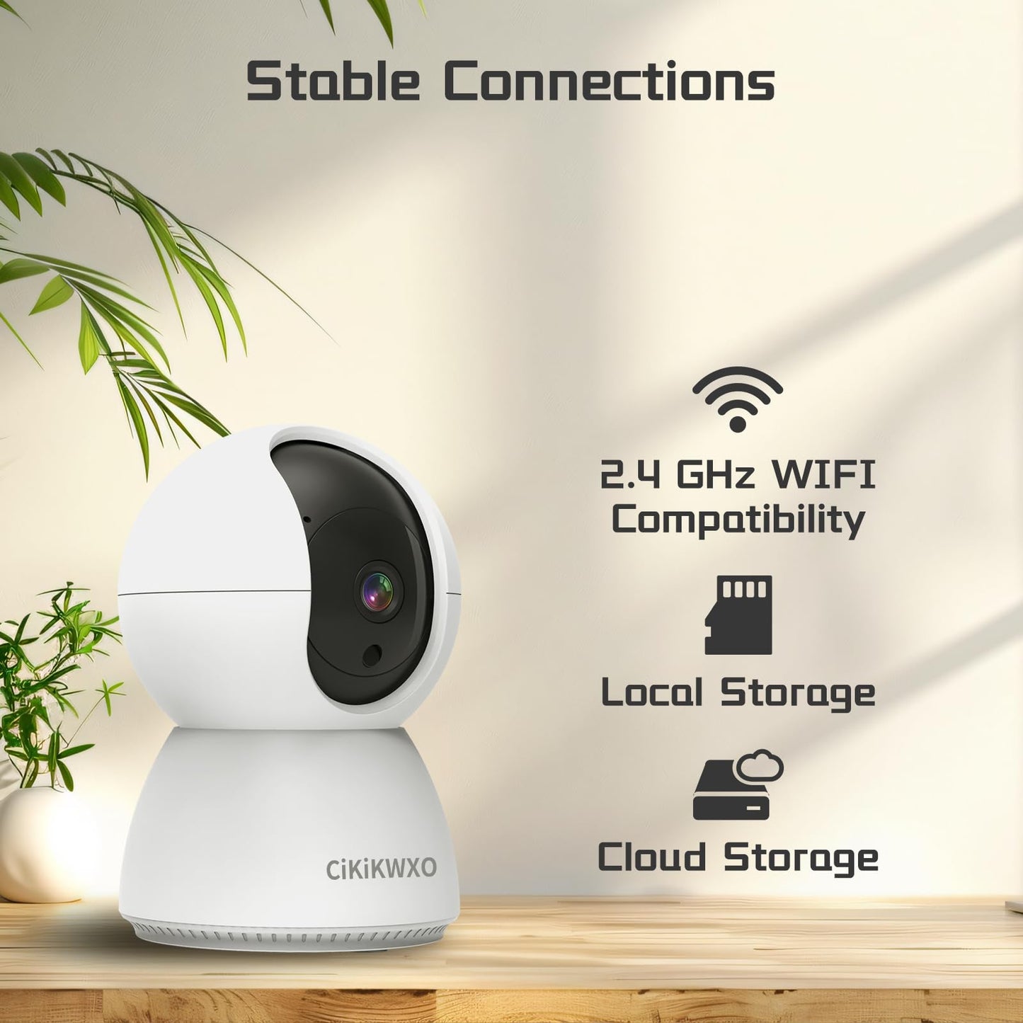 WiFi Security Camera Indoor,2K Cameras for Home Security,355° Pan/Tilt Pet Camera for Dog Cat,Compatible with Google Assistant & Alexa,Night Vision,2-Way Audio,Motion Detection,TF Card & Cloud Storage