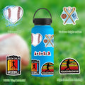 Baseball Stickers 100PCS Sports Baseball Stickers for Water Bottles,Baseball Sticker,Baseball Helmet Stickers Gifts for Boys/Girls,Baseball Gifts for Teen Boys Stickers and Decals(Baseball Stickers)