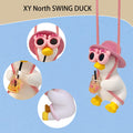 Cool Swinging Duck Car Hanging Ornament, Pendant Interior Rearview Mirror Decoration and Car Rear View Mirrior Hanging Accessories