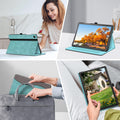 Fintie Case for Samsung Galaxy Tab A9 Plus/A9+ 5G 11 Inch 2023 Model (SM-X210/X216/X218), Multi-Angle Viewing Smart Stand Back Cover with Pocket Auto Wake/Sleep, Turquoise