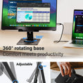 Ingnok Portable Monitor, Ultra Slim 15.6 Inch FHD IPS Laptop Screen Extender with Adjustable Stand, USB C Compatible, Ideal for Travel and Office