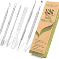 6-Pack Ingrown Toenail File and Lifters, Professional Surgical Stainless Steel Ingrown Toenail Removal Tool Kit, Manicure Treatment Pedicure Tools for Feet Under Nail Cleaner Correction Polish Pain