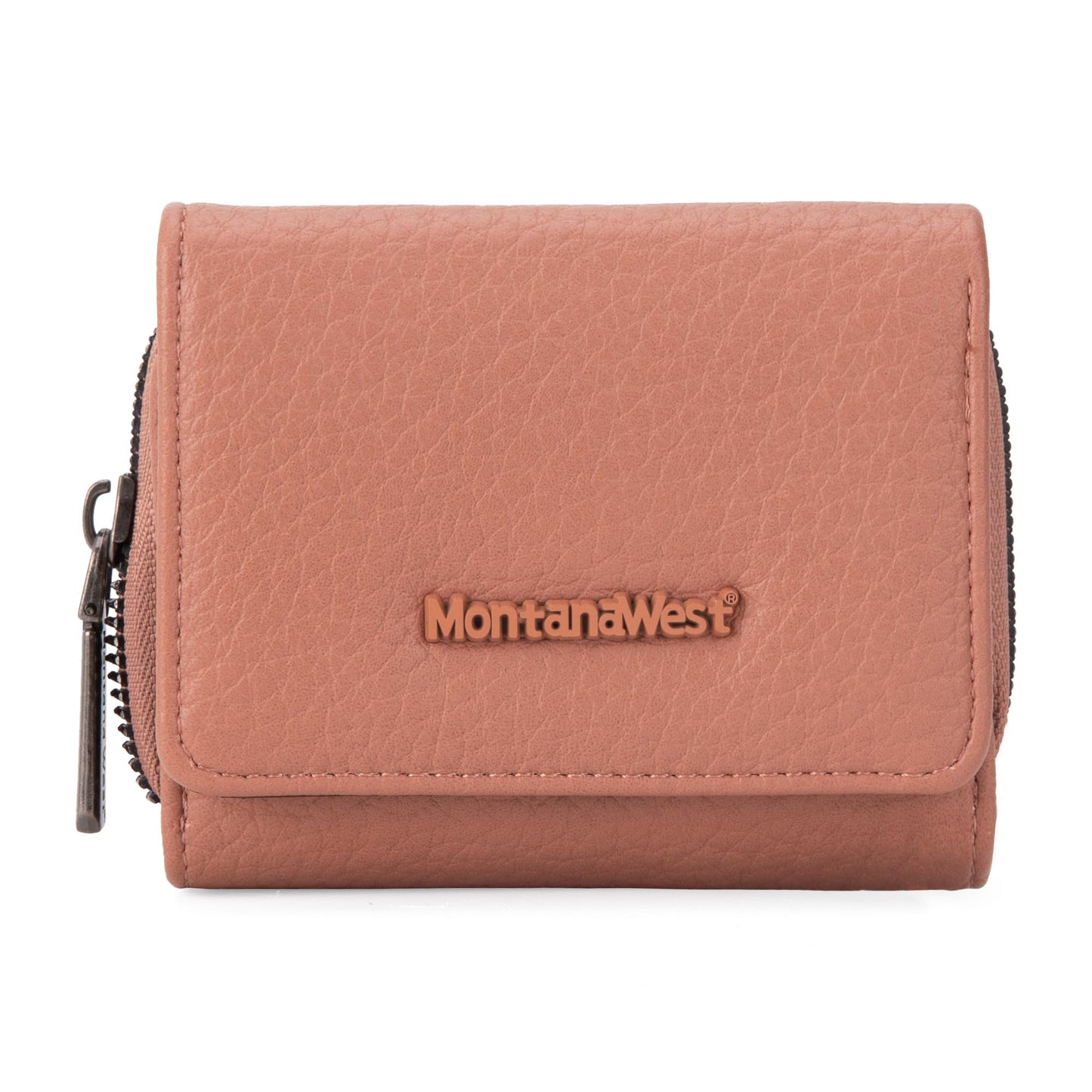 Montana West Women's Wallet Trifold Card Holder RFID Blocking with Zipper Coin Pocket