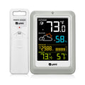 Wireless Weather Stations, with 330ft Range Sensor and Adjustable Backlight Inside Outside Monitor (Colorful)