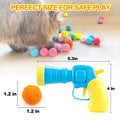 Lot de 31 lanceurs de balles pour chat, jouet à rapporter des balles pour chat, 30 lanceurs de balles en peluche pour chat avec 1 pistolet, jouets interactifs amusants pour chats adultes d'intérieur qui s'ennuient, jouets mignons pour chatons