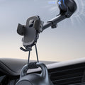 Lamicall Car Phone Holder - [Strongest Military-Grade Suction Cup] 360° Rotation Phone Holders for Your Car Quick Release Adjustable Car Phone Mount Dashboard for iPhone 16 Galaxy Smartphone Truck