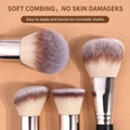 MAANGE Makeup Brush Set 4 Pcs Premium Foundation Brush Contour Concealer Power Makeup Brushes, Big Cosmetic Brushes