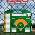 POVZCV Magnetic Baseball Lineup Board for Dugout, Double-Sided Baseball Dry Erase Coaching Broad with 30pcs Baseball Lineup Cards and Erasable Pen, Baseball Coaching Accessories