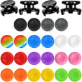 PS5 Controller Accessories for PS4 Controller Grips Thumbstick Grips with 2 Pairs Joystick Grips and 32 Pieces Thumb Caps Controller-3X