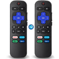 2Pcs Replacement Remote Control Compatible for Roku TV, Universal Remote Fit for Hisense/Onn/TCL/Sharp/Element/Philips/Hitachi/JVC/RCA/Insignia/Sanyo/LG RokuSeries Smart TVs (Not for RokuStick & Box)