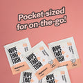 MightyGood. Wipe That Tush On-The-Go Flushable Wet Wipes - 1 Pack, 30 Wipes - Individually Wrapped Extra-Large Wipes with Aloe - Hypoallergenic & Unscented - Septic and Sewer Safe