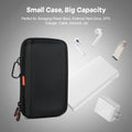 Shockproof Hard Shell Carrying Case for GPS, External Hard Drive, Power Bank, Charger, Cable, Heart Monitor, Cell Phone, Electronic Accessories - Larger Capacity Storage Pouch Travel Bag