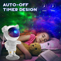 LEANJU Projecteur d'étoiles Galaxy Veilleuse, Lampe de Plafond LED Nébuleuse Étoilée Astronaute avec Minuterie et Télécommande, Cadeau pour Enfants Adultes pour Chambre, Noël, Anniversaires, Saint-Valentin etc (Blanc)