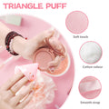 8 Pieces Triangle Powder Puff Face Soft Triangle Makeup Puff Velour Cosmetic Foundation Blender Sponge Beauty Makeup Tools