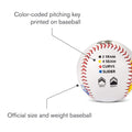 SKLZ Pitch Training Baseball with Finger Placement Markers, White, 1