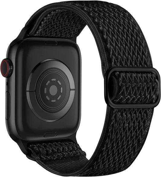 Bandas elásticas Lerobo compatibles con Apple Watch de 44 mm, 45 mm, 42 mm, 49 mm, 41 mm, 40 mm y 38 mm para mujeres y hombres, correas deportivas elásticas de nailon suave y ajustables para iWatch SE Series 8, 7, 6, 5, 4, 3, 2 y 1