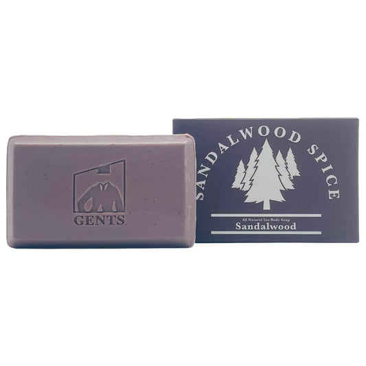 Gents Variety Men's Body Soaps - Moisturizing Bar Soap for Men, Smell Fresh and Clean, Washing Hands & Body, All Skin Types for Bath and Shower (Sandalwood Spice)