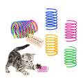 Andiker Cat Spiral Spring, 12 Pc Cat Creative Toy to Kill Time and Keep Fit Interactive Cat Toy Sturdy Heavy Plastic Spring Colorful Springs Cat Toy for Swatting, Biting, Hunting Kitten Toys