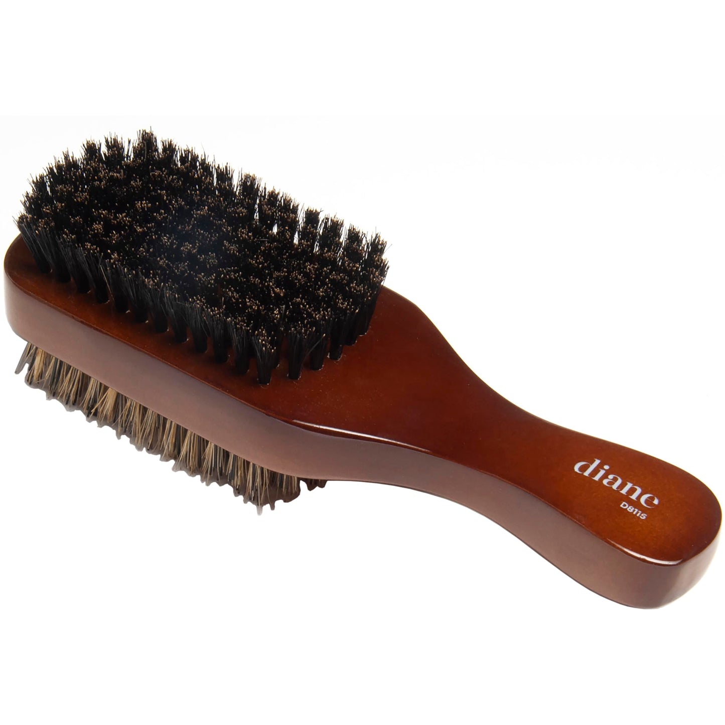 Diane Premium 100% Boar Bristle 2-Sided Club Brush for Men and Barbers, Medium and Firm Bristles for Thick Coarse Hair, Detangling, Smoothing