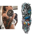 Aresvns Temporary Sleeve Tattoo for Men and Women (L19“xW7”),Waterproof Realistic Fake Tattoos Long lasting,Full Arm Temporary Tattoos,