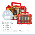 Ontel Battery Daddy Smart - Battery Organizer Storage Case with Tester, Stores & Protects Up to 150 Batteries, Clear Locking Lid, As Seen On TV, Smart - 150 Batteries (BADAS-MC4)