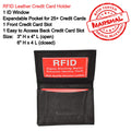 Portefeuille extensible en cuir pour homme avec blocage RFID Marshal®